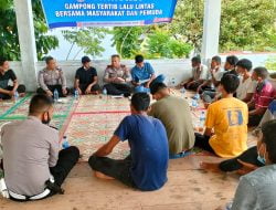 Satlantas Polres Aceh Jaya Gelar Sosialisasi Gampong Tertib Lalu Lintas