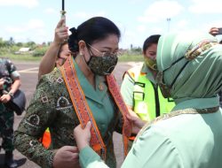 Tatap Muka Ketua Persit KCK Daerah XII/Tpr Dengan Anggota Ranting 4 Yonif 644