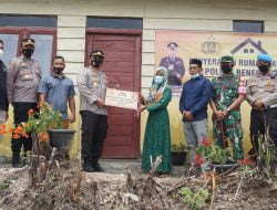 Peresmian dan penyerahan Rumah Layak Huni Program Polres Bener Meriah Peduli oleh Kapolres Bener Meriah