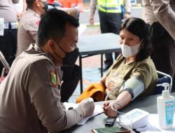 Personel Polres Subang terjun dalam giat Vaksinasi di Mako Polres Subang