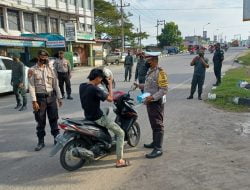 Operasi Yustisi Sore, Polres Lhokseumawe Bersama Tim Gabungan Tegur 20 Pelanggar