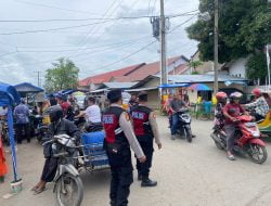 Cegah Kemacetan Jelang Buka Puasa, Personel Polres Lhokseumawe Atur Lalu Lintas