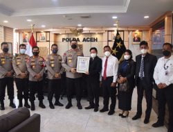 Kapolda Aceh Terima Penghargaan dari Lembaga Kajian Strategis Kepolisian Indonesia