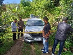 Polsek Bandar Amankan Satu Unit Mobil Xenia Diduga Milik Pelaku Percobaan Pencuriannya Gabah Kopi