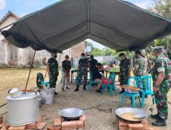 Berbagi Kebaikan dibulan Ramadhan, Kodim Sragen Dirikan Dapur Umum