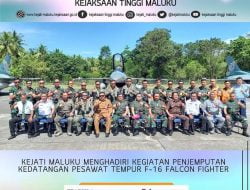 Kejati Maluku Menghadiri Kegiatan Penjemputan Kedatangan Pesawat Tempur F-16 Falcon Fighter