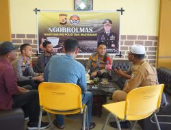 Ngobrol Mas (Ngopi Bareng Polisi dan Masyarakat) Kapolres Bener Meriah di Kecamatan Wih Pesam