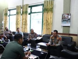 Kapolres Aceh Barat Pandji santoso Siraturrahmi Dengan Komandan Kodim 0105 Abar,