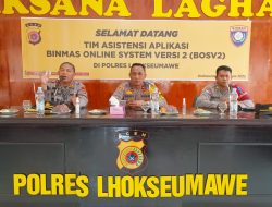 Mudahkan Layanan Masyarakat, Personil Polres Lhokseumawe di Bekali Aplikasi BOS-V2