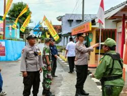 Kapolsek Pagaden Sambut Team Penilai Lomba Pos Kamling Tingkat Polres Subang, di Pos Kamling Jabong