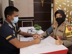 Peringati HUT Polri Ke-76 Polres Subang Gelar Giat Donor Darah