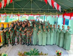 Kunjungi Koramil Jajaran, Dandim 0103/Aut Sumbangi Anak Penderita Stunting