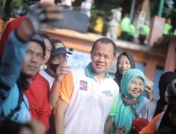 Meriah ! Bima Arya Melepas Fun Bike dan Senam Sehat di Gor Pajajaran