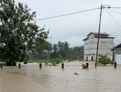 Banjir Genangi Puluhan Rumah Di desa Bokat 4 , disikat Habis 