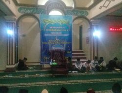 Peringatan 10 Muharram 1444 H,di Masjid Jami’ miftahul karomah menyantuni 54 Anak Yatim