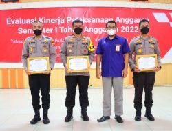 Polres Inhil meraih peringkat II Evaluasi KPA Semester I Tahun Anggaran 2022 dalam satuan kerja berpagu besar.