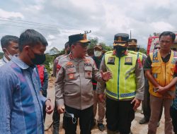 Kapolda Sumut Tinjau Bencana Longsor Lumbanjulu