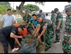 Kodim 0103/Aut, Dukung Program Pemko Lhokseumawe Laksanakan Jum’at Bersih.