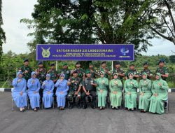 Jelang HUT TNI Dandim 0103/ Aceh Utara di dampingi Ketua Persit Kartika Chandra Kirana Cabang XX/ Dim 0103 Aceh Utara, Silahturahmi ke jajaran satuan TNI Wilayah Kab Aceh Utara dan Kota Lhokseumawe.