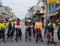 Dandim 0103/Aut Dampingi Pangdam IM beserta Rombongan Melaksanakan Gowes Tour Banda Aceh – Kota Langsa.