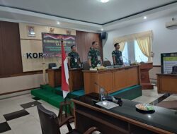 Kasrem 061/SK Kolonel Inf Mahesa Fitriadi S.A.P Hadiri Rakornis TMMD Ke-115 TA. 2022