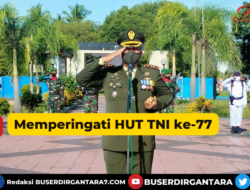 Memperingati HUT TNI ke-77, Kodim 1305/BT Gelar Ziarah Nasional Tolitoli,