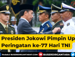 Presiden Jokowi Pimpin Upacara Peringatan ke-77 Hari TNI