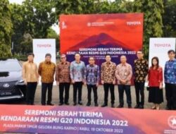 Toyota Resmi Serahkan 143 Unit Mobil Listrik Untuk KTT G20 Bali