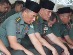 Korem 061/SK Melaksanakan Doa Bersama Dalam Rangka HUT KE 77 TNI Tahun 2022