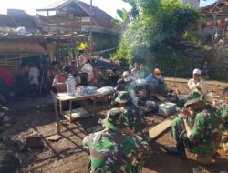 Kapten Inf Tatang Taryono Meninjau Lokasi TMMD di Cigudeg Kab Bogor