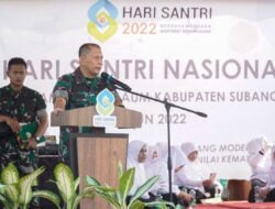 Danrem 063/Sunan Gunung jati, Peringati Hari Santri Nasional di Ponpes AS salafiyah Subang