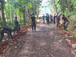 Potret kemanunggalan TNI dengan Rakyat lewat balutan Program TMMD Ke.115.Kodim.0605.Subang Terlihat semakin nyata.