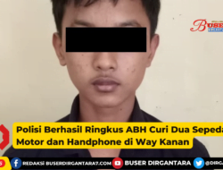 Polisi Berhasil Ringkus ABH Curi Dua Sepeda Motor dan Handphone di Way Kanan