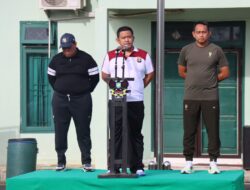 Jalin Sinergitas Tni-POLRI, Polres Lampung Timur Bersama Kodim 0429/Lampung Timur Melaksankan Olahraga Bersama