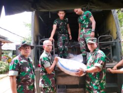 Danrem 061/SK Brigjen TNI Rudy Saladin MA Berikan Bantuan Gempa Kepada Masyarakat Terdampak Gempa Bumi Cianjur.