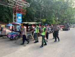 Ciptakan Situasi Aman dan Kondusif, Anggota Kodim 0808/Blitar Gelar Patroli Gabungan