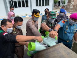 Dandim 0103/Aut Hadiri Pemusnahan Barang Bukti Narkotika di Mako Lanal Lhokseumawe.