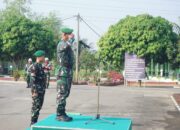 Kodim 0426 Tulang Bawang Melaksanakan Upacara Bulanan Di Makodim