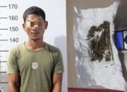 Lagi-lagi Personil Polsek Banda Sakti, Ringkus Seorang Nelayan di Pusong Baru Amankan Satu Paket Ganja