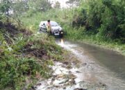 Tanah Longsor di Jalan Lintas KKA Aceh Utara, Polisi Lakukan Pengaturan Lalin