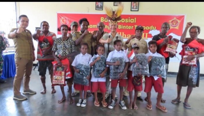 PRIMA TNI MUTIARA PAPUA Dengan Semangat Natal Damai di Bumi, Damai di Hati, Damai Papuaku