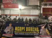 Ngopi Bareng Paguyuban Motor King, Kasat Samapta Ajak Komunitas Motor Jaga Kamtibmas dan Tertib Berlalu Lintas