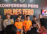 Berhasil Ungkap Kasus Narkoba, Polres Tebo Gelar Konferensi Pers