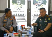 Perkuat Sinergitas dan Soliditas, Kapolresta Bandar Lampung Kunjungi Dua Markas TNI