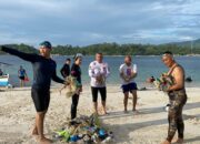 Jaga Ekositem Laut, Polda Lampung Bersih Bersih Pantai