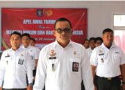 Jajaran Rutan Sigli Simak Arahan Menteri Hukum dan Ham Yasonna H. Laoly